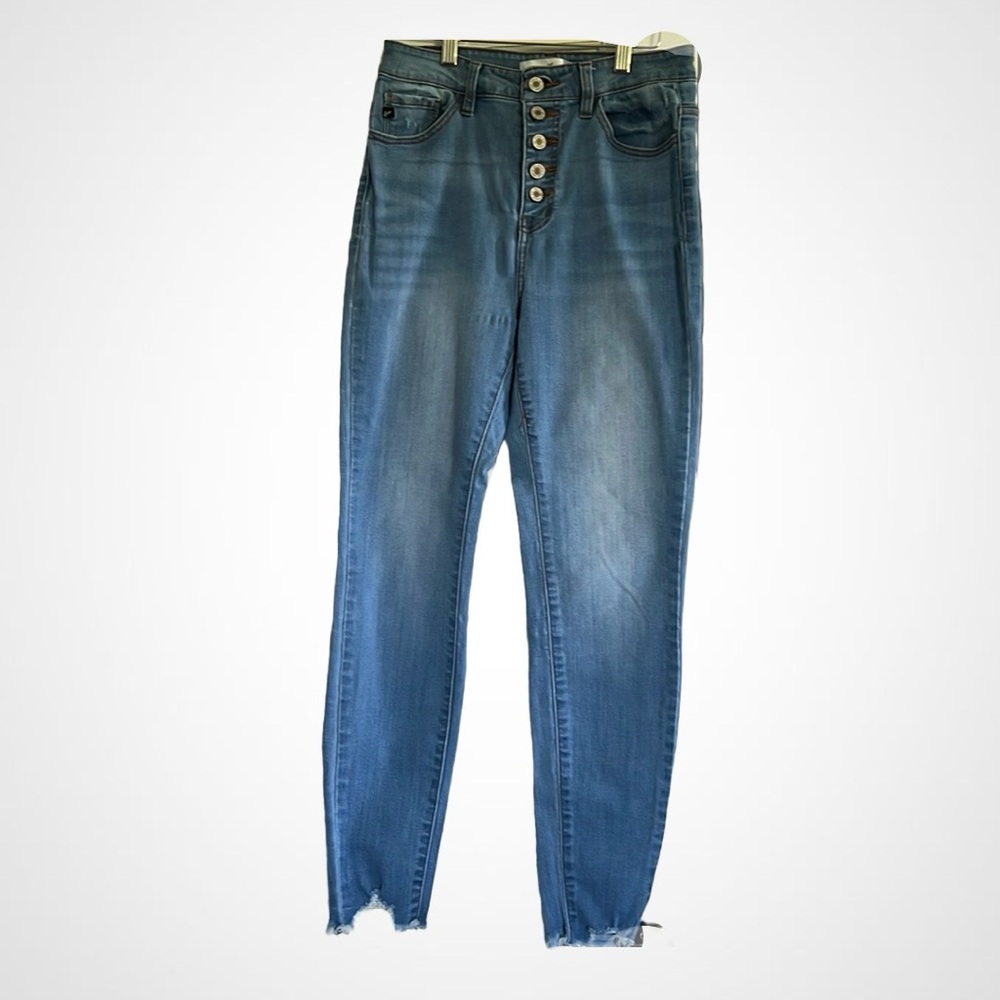 KanCan distressed hem skinny jeans